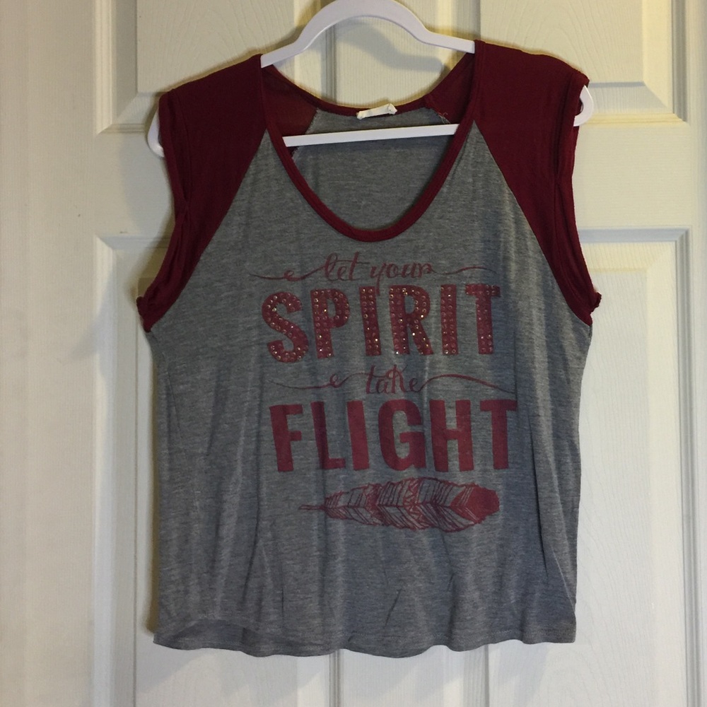 Hippie Chic two tone Spirit tee shirt size Large